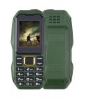 W2025 Triple Proofing Elder Phone, Waterproof Shockproof Dustproof, 5800mAh Battery, 1.8 inch, 21 Keys, LED Flashlight, Dual SIM(Green)
