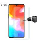 2 PCS ENKAY Hat-prince 0.26mm 9H  2.5D Curved Edge Tempered Glass Film for OnePlus 6T & 7