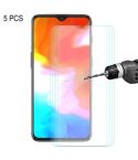5 PCS ENKAY Hat-prince 0.26mm 9H  2.5D Curved Edge Tempered Glass Film for OnePlus 6T & 7