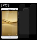 2 PCS 7 inch Universal 0.4mm 9H Surface Hardness Tempered Glass Screen Protector