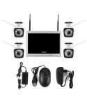 N4B3H2-P12/Kit 1080P Wireless Network Video Recorder Surveillance System Display:12.5 inch(White)