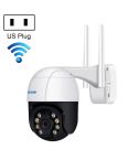 ESCAM QF218 1080P Pan / Tilt AI Humanoid Detection IP66 Waterproof WiFi IP Camera, Support ONVIF / Night Vision / TF Card / Two-way Audio, US Plug