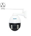 ESCAM Q5068 H.265 5MP Pan / Tilt / 4X Zoom WiFi Waterproof IP Camera, Support ONVIF Two Way Talk & Night Vision, UK Plug