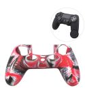Non-slip Silicone Protective Case for Sony PS4(Red + Black)