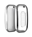 Electric Vehicle Key Electroplated TPU Case For AIMA C (White)