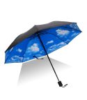 Lightweight Portable Three Folding Folding Umbrella, Black Waterproof Anti-UV, B Pattern