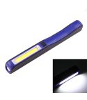 100LM High Brightness Pen Shape Work Light / Flashlight, White Light, COB LED 2-Modes with 90 Degree Rotatable Magnetic Pen Clip(Blue)