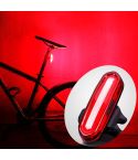 AQY-096 IPX4 Detachable USB Rechargeable Single Color LED Bike Taillight (Red)