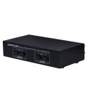 B822 Passive Speaker Switch 2 Channel Power Amplifier Audio Switch Loudspeaker,  2 Input and 2 Output(Black)