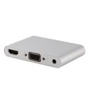 P27 Metal Cover Micro USB to HDMI + VGA HDTV Converter Digital AV Adapter, Power by EZCast, Support iOS / Android / Windows System(Silver)