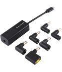 Laptop Power Adapter 65W USB-C / Type-C Converter to 6 in 1 Power Adapter (Black)