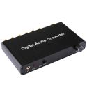 2CH Digital Audio Decoder Converter with Optical Toslink SPDIF Coaxial for Home Theater / PS4 / PS3 / XBOX360, Support Volume Control, AC-3, DTS