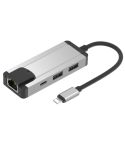 Onten 75002 8PIN to RJ45 Hub USB 2.0 Adapter(Silver)