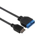 30cm USB 3.1 Type-E to USB 3.0 Motherboard 19 Pin Male Expansion Cable