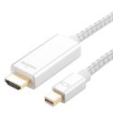 1080P 60Hz Mini DisplayPort to HDMI Cable, Cable Length:2m (Silver)