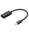 Mini DP to 1080P HD HDMI PP Yarn Woven Net Adapter Cable (Black)