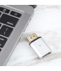 8K 60Hz HDMI Male to HDMI Female Magnetic Adapter (Silver)
