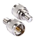 F Female to UHF Male Connector