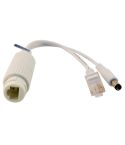 ESCAM POE S2 Data Exchange Cable POE Splitter Connect to POE switch for IP Cameras, Transmission Distance: 30m(White)