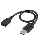 USB Male to Micro USB Female Converter Cable, Cable Length: about 22cm