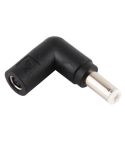 4.5 x 3.0mm Female to 5.5 x 2.1mm Male Interfaces Power Adapter for Laptop Notebook(Black)