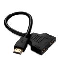 30cm HDMI Male to Dual HDMI Female 1.4 Version Cable Connector Adapter