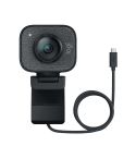 Logitech StreamCam Full HD 1080P / 60fps Auto Focus USB-C / Type-C Port Live Broadcast Gaming Webcam, Built-in Microphone (Black)