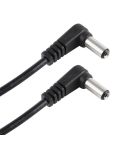 30cm 5A 5.5 x 2.1mm Male to Male Elbow DC Power Supply Plug Cable, DC 12-24V