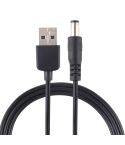 3A USB to 5.5 x 2.1mm DC Power Plug Cable, Length: 1m