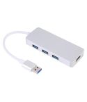 4 in 1 USB 3.0 to 3 x USB 3.0 + HDMI Adapter(Silver)