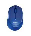 Logitech M330 Wireless Optical Mute Mouse with Micro USB Receiver (Blue)