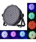 3W x 54 LED PAR Light Stage Light, with LED Display, Master / Slave / DMX512 / Auto Run / Sound Control Modes, US/EU Plug