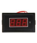V85 2 Wires 75-300V AC LED Digital Display Voltmeter(Black)