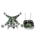 4D Imitation Carbon Fiber PVC Water Resistance Sticker Kit for DJI Phantom 3 Quadcopter & Remote Controller & Battery(Camouflage Pattern)
