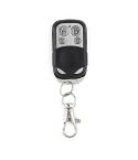 315MHz Metal Wireless Learning Code 4 Keys Remote Control (Black + Silver)