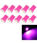 10 PCS T10 8 LED Car Signal Light Bulb(Pink Light)