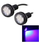 2 PCS  22.5mm 1.5W 150LM Blue Light 3 LED SMD 5630 Spotlight Eagle Eye Light Daytime Running Light for Vehicles