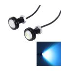 2 PCS 3W  Waterproof Eagle Eye light LED Light for Vehicles, Cable Length: 60cm(Ice Blue Light)