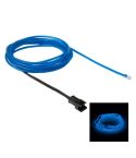 EL Cold Blue Light Waterproof Round Flexible Car Strip Light with Driver for Car Decoration, Length: 2m(Blue)