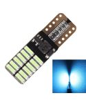 2 PCS T10 4.8W 720LM Ice Blue Light 24 SMD 4014 LED Error-Free Canbus Car Clearance Lights Lamp, DC 12V