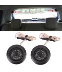 2 PCS 500W High Efficiency Mini Dome Tweeter Speakers for Car Audio System(Black)