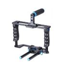 YELANGU YLG0107E-A Protective Cage Handle Stabilizer Top Set for DSLR Camera
