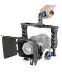 YELANGU YLG1103A-B Large Handle Video Camera Cage Stabilizer + Matte Box Kit for DSLR Camera / Video Camera