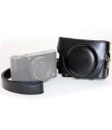 Retro Style PU Leather Camera Case Bag with Strap for Sony RX100 M3 / M4 / M5(Black)