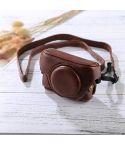 Retro Style PU Leather Camera Case Bag with Strap for Sony RX100 M3 / M4 / M5(Coffee)