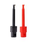 1 Pair 56mm Black and Red Hook Type Test Probe Clip (Large Size)