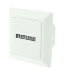 HM-1 AC Hour Meter, Time Setting Range: 0-99,999.99 Hours(White)