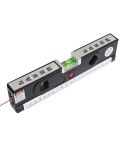 Laser Level with Tape Measure Pro 4 (100cm) / Level Bubbles with LED Light, LV-04(Black)