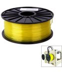 PLA 3.0 mm Transparent 3D Printer Filaments, about 115m(Yellow)