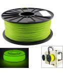 PLA 1.75 mm Luminous 3D Printer Filaments, about 345m(Green)